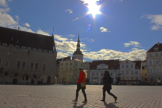 Der Rathausplatz ist nur selten so leer wie auf diesem Bild. Frhaufsteher haben die Altstadt aber meist fr sich allein